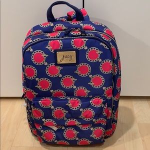 NWT Juicy Couture Blue and Pink Backpack